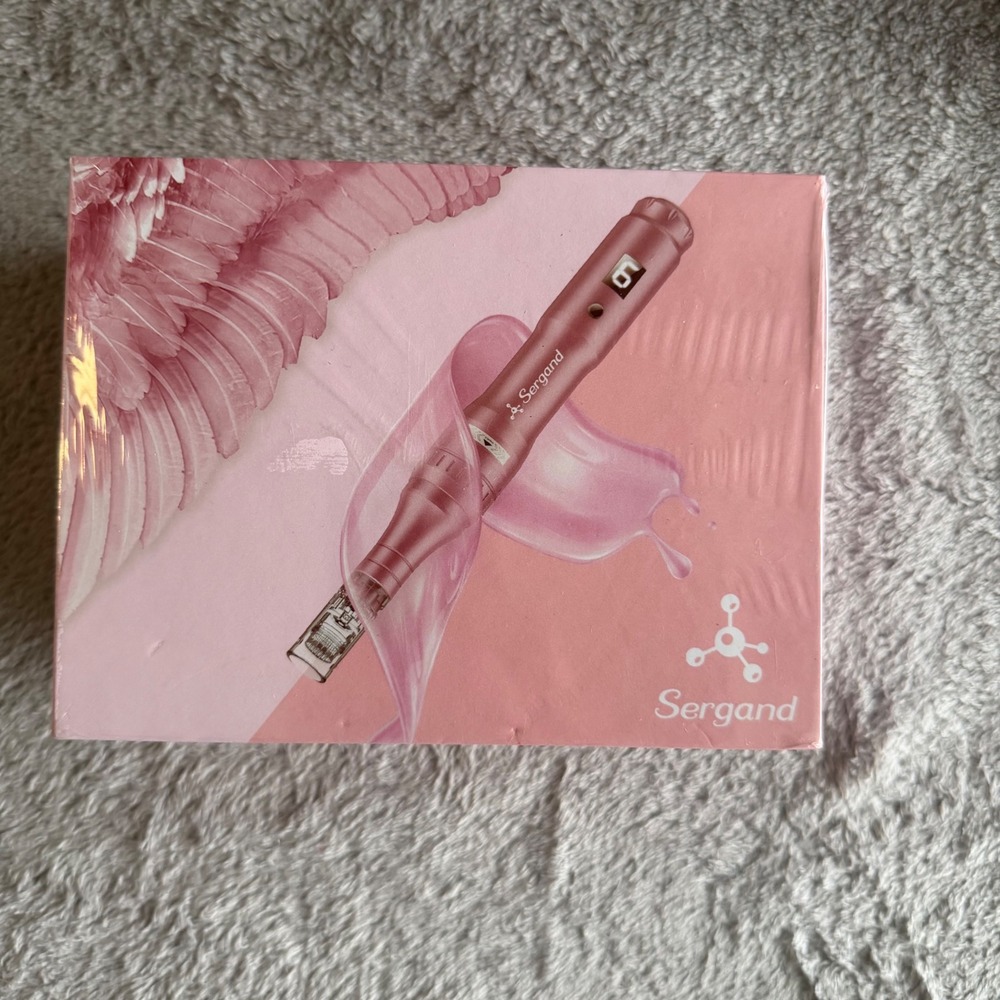 Sergand Microneedling Pen Professional Wireless Rose Gold Digital Display NIB